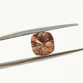 1.46CT MODIFIED CUSHION CUT KENYAN GARNET, ORANGE PEACH, UNTREATED, 6.9MM