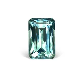 1.55CT SCISSOR SHEAR PRECISION CUT MONTANA SAPPHIRE, AQUA TEAL BLUE GREEN, 7.5X4.8X3.9MM