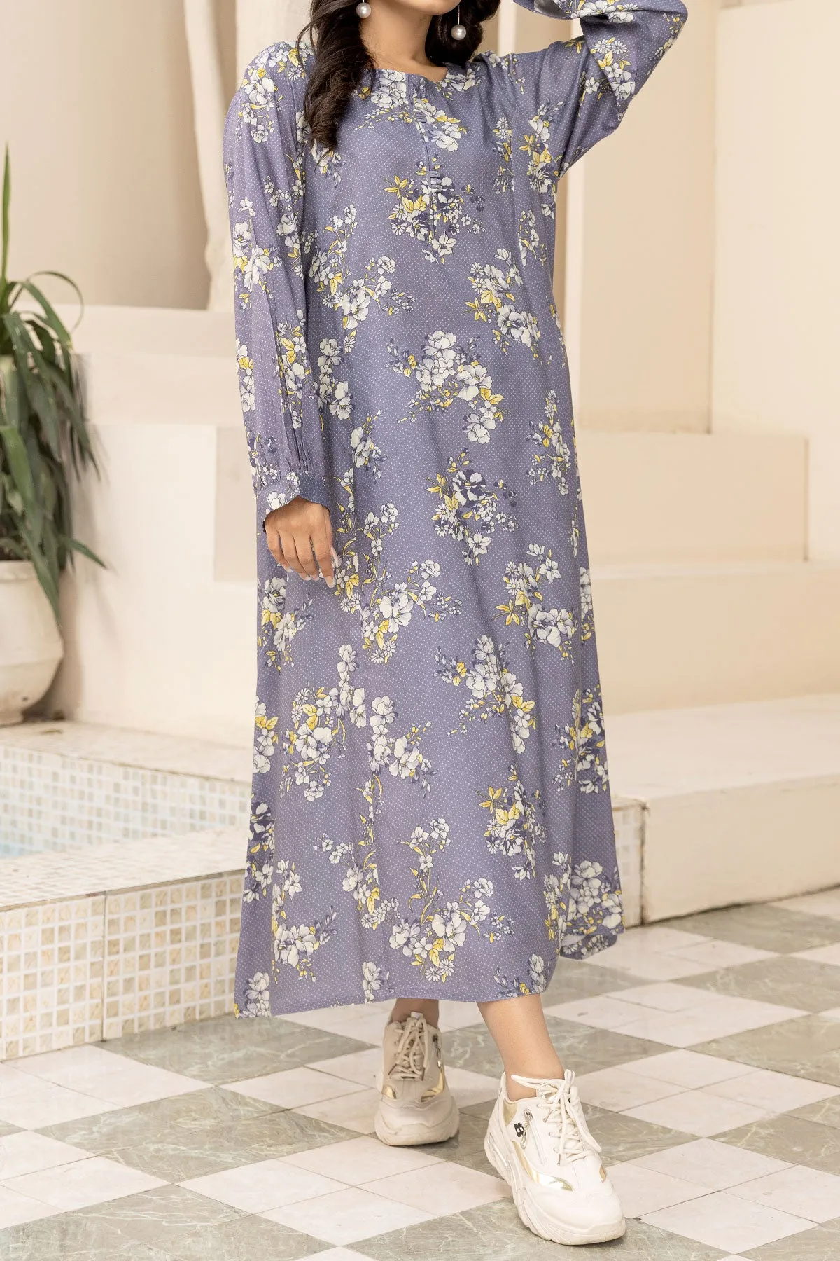 1PIECE DIGITAL PRINT LINEN KURTA  |  DPLK-86