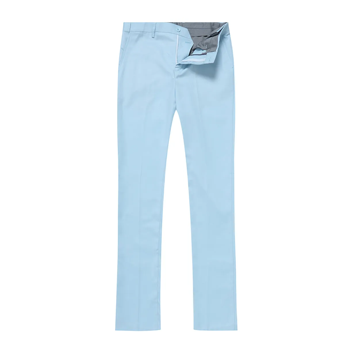 3-Piece Slim Fit Classic Light Blue Casual Suit