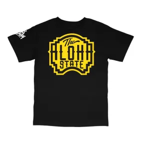 808ALLDAY Black/Yellow Aloha State T-Shirt