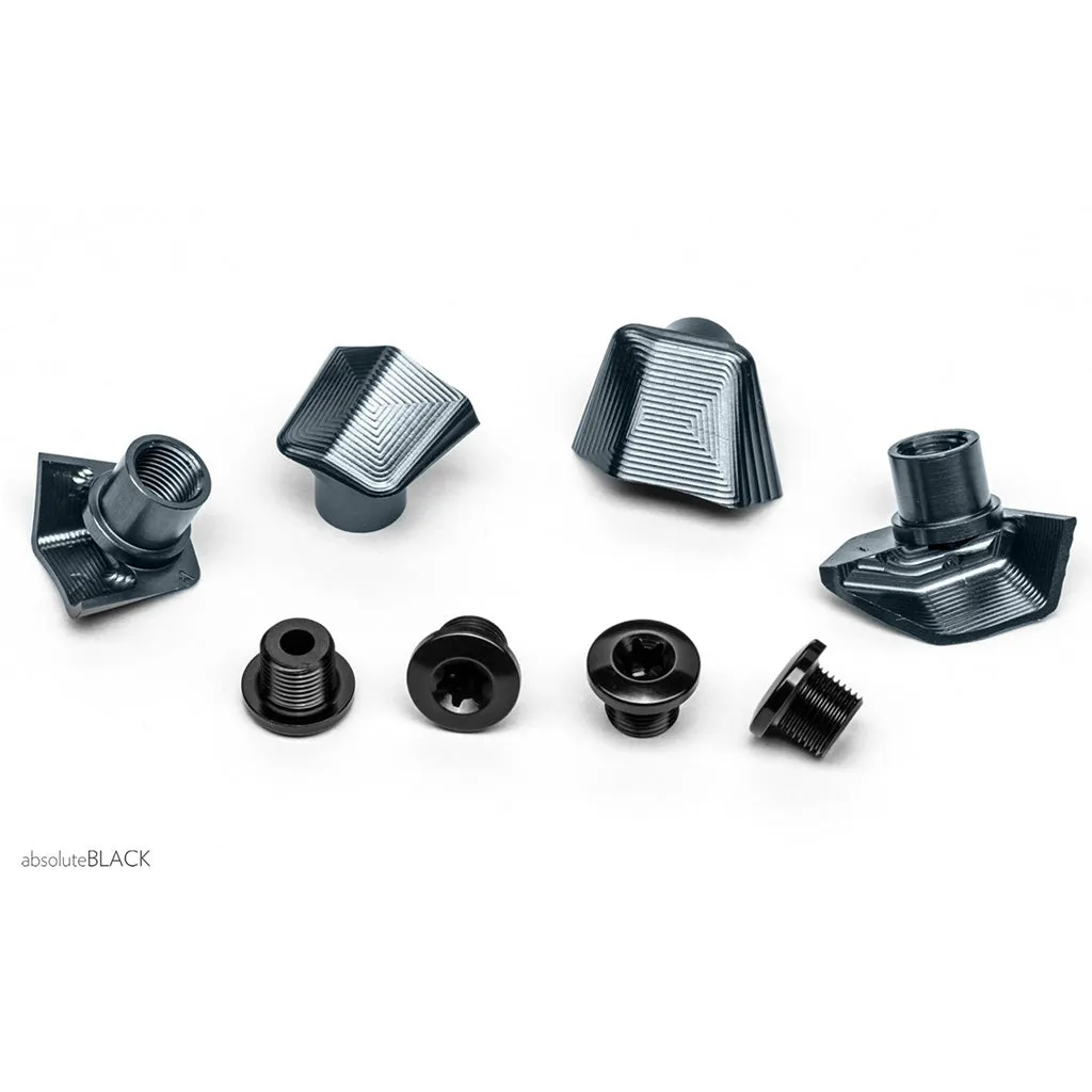 Absolute Black Crank Bolt Covers For Dura-Ace 9100 & Ultegra 8000 - Black