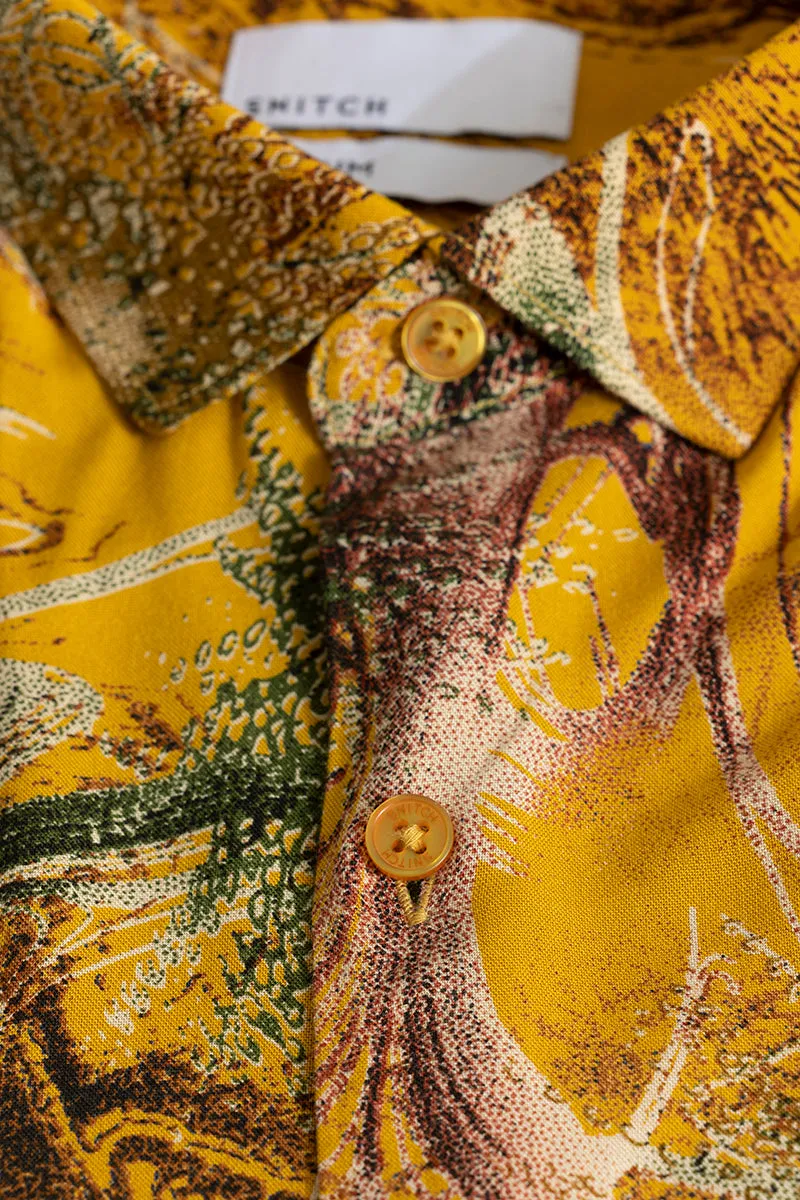 Abstract Ambiance Yellow Shirt