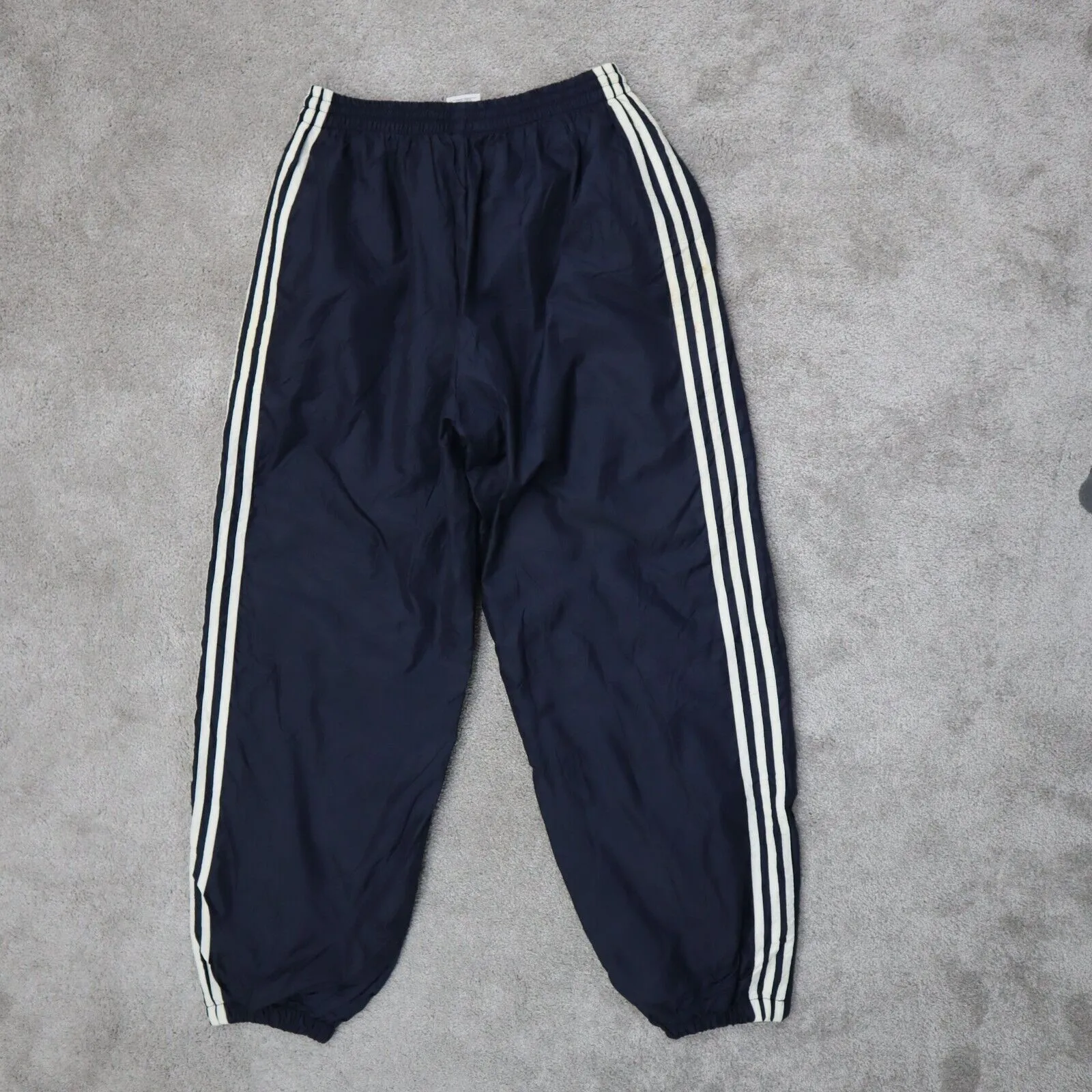 adidas Men Jogger Pant Activewear Elastic Waist Running Jogging Navy Blue Size L