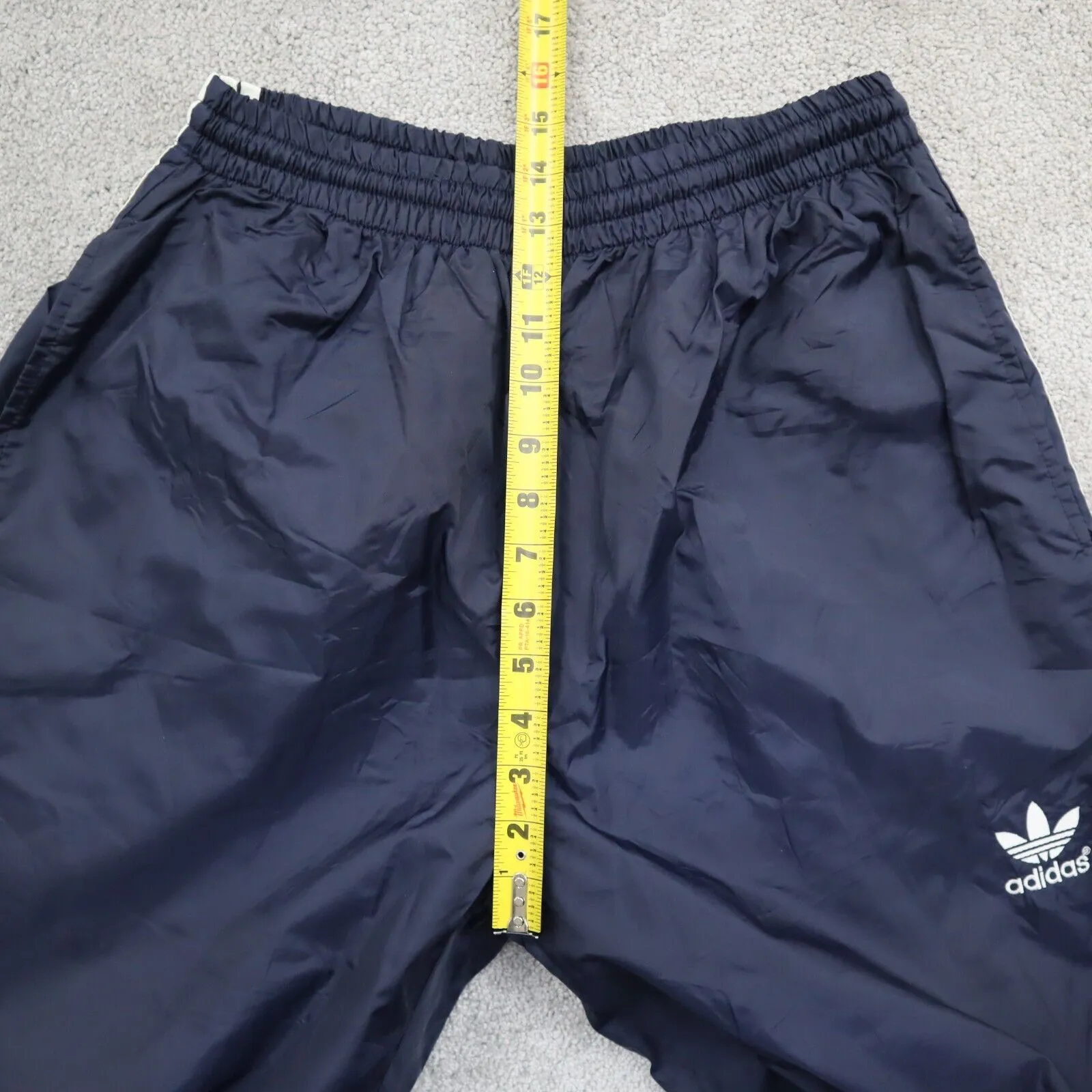 adidas Men Jogger Pant Activewear Elastic Waist Running Jogging Navy Blue Size L