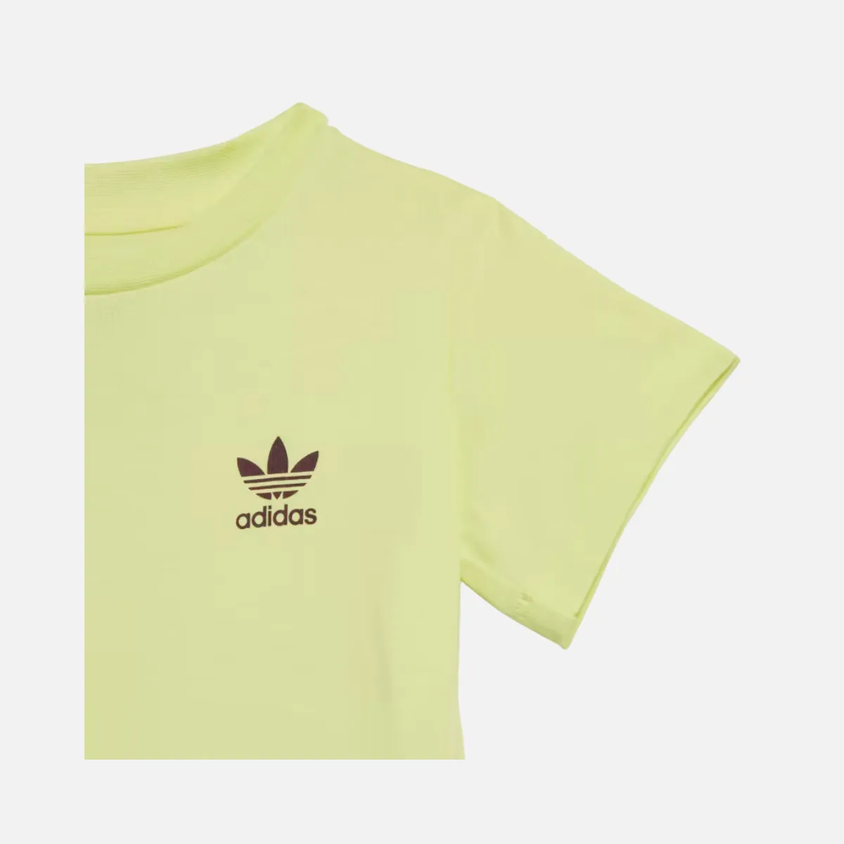 Adidas Shorts And T-shirt Kids Se-Pulse Yellow/Maroon