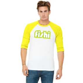 Adult Yellow- White Retro 3/4 Shirt