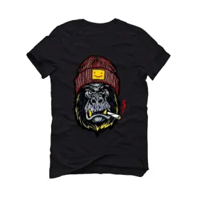 Air Jordan 5 RED AND YELLOW 2020 Black T-Shirt (G smoker)