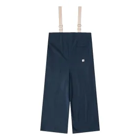 A[S]USL COTTON LINEN ALLOVER PANTS-NAVY