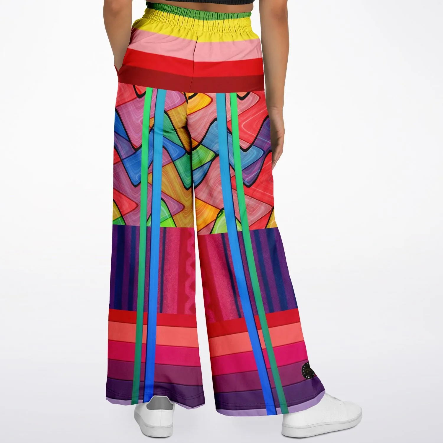 Atomic Rainbow Eco-Poly Stretchy Phat Bellbottoms