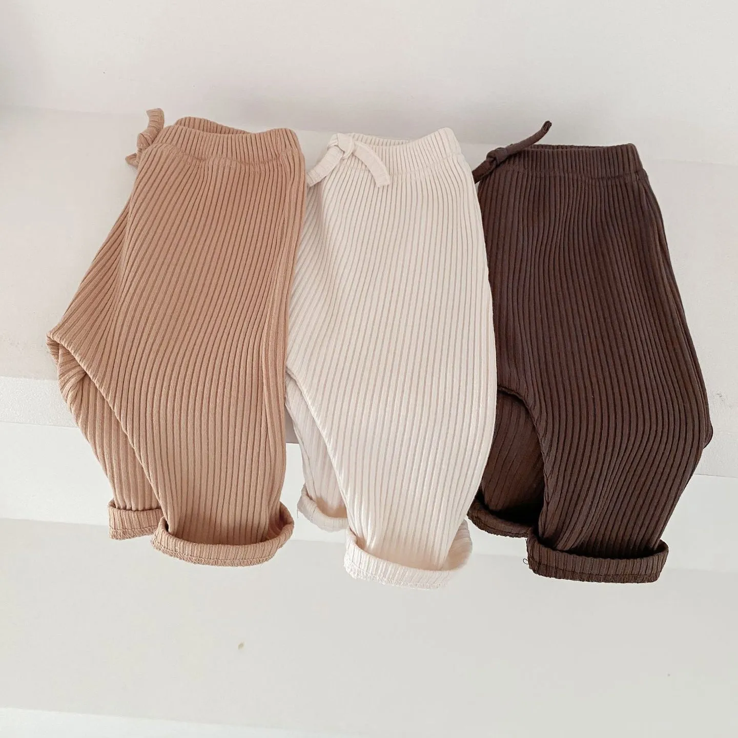 Baby Kid Girls Solid Color Pants Wholesale 240111107