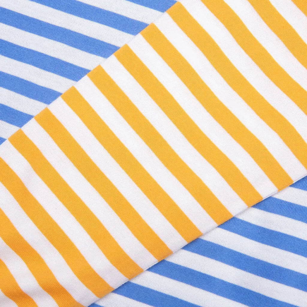 Bi-Color Stripe T-Shirt - Blue/Yellow