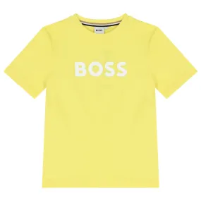 Boss T-Shirt Logo Yellow