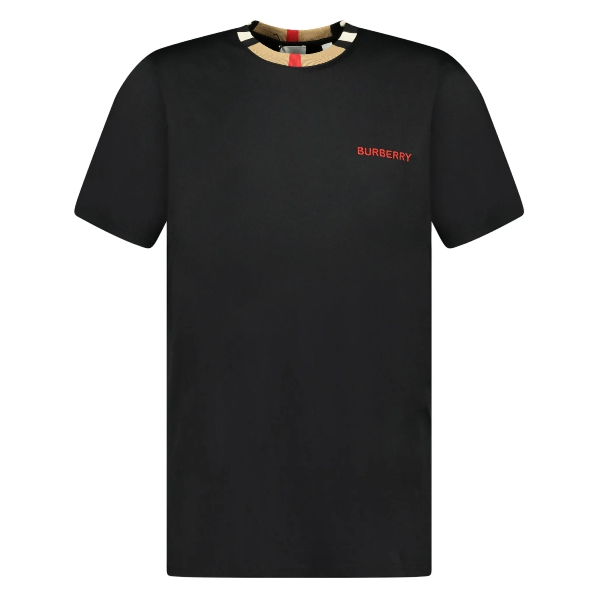 BURBERRY 'JAYSON' CHECK T-SHIRT BLACK