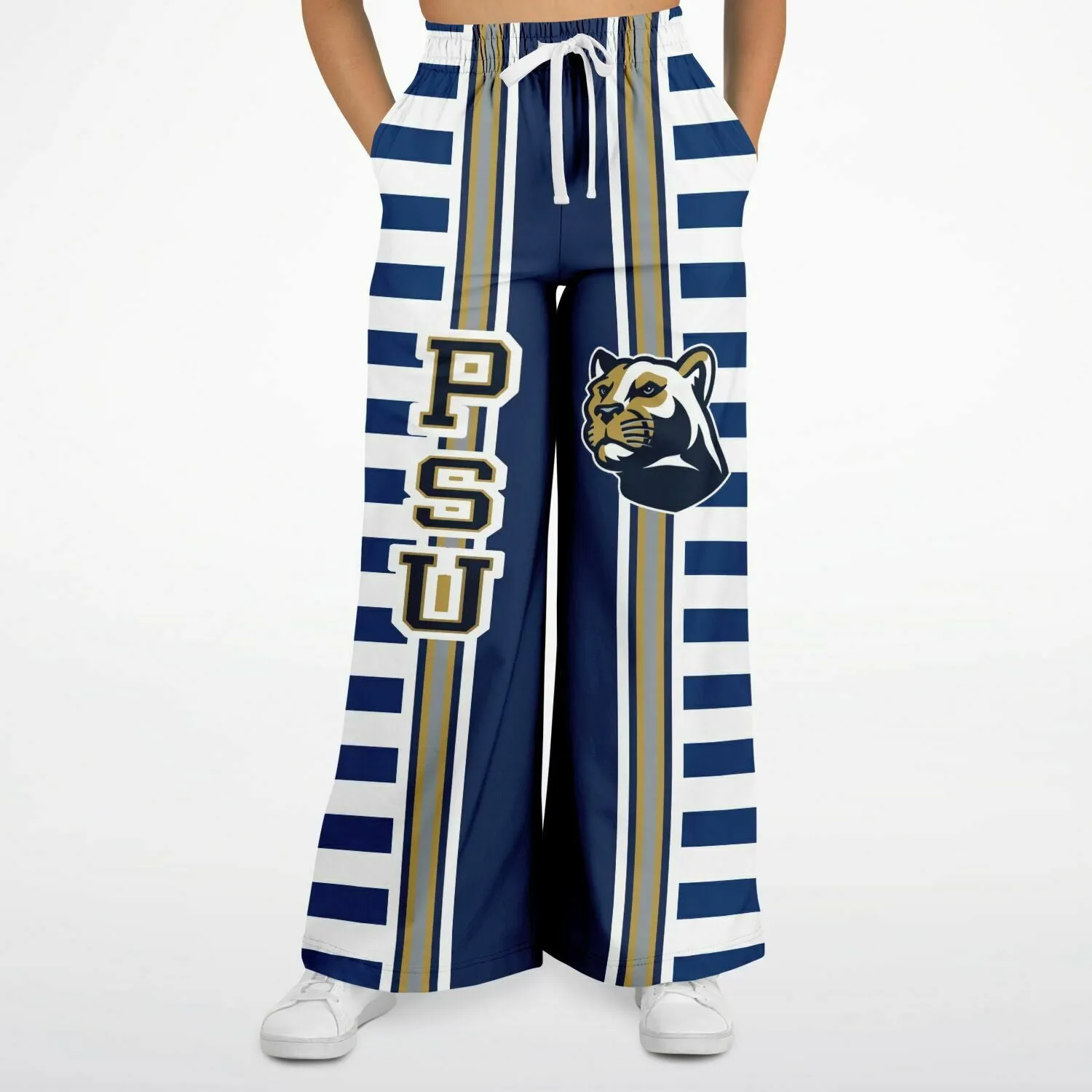 Captain Jack Sailor Stripe Eco-Poly Stretchy Phat Bellbottoms