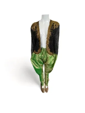 Chan Luu Iridescent Green Patiala Pants