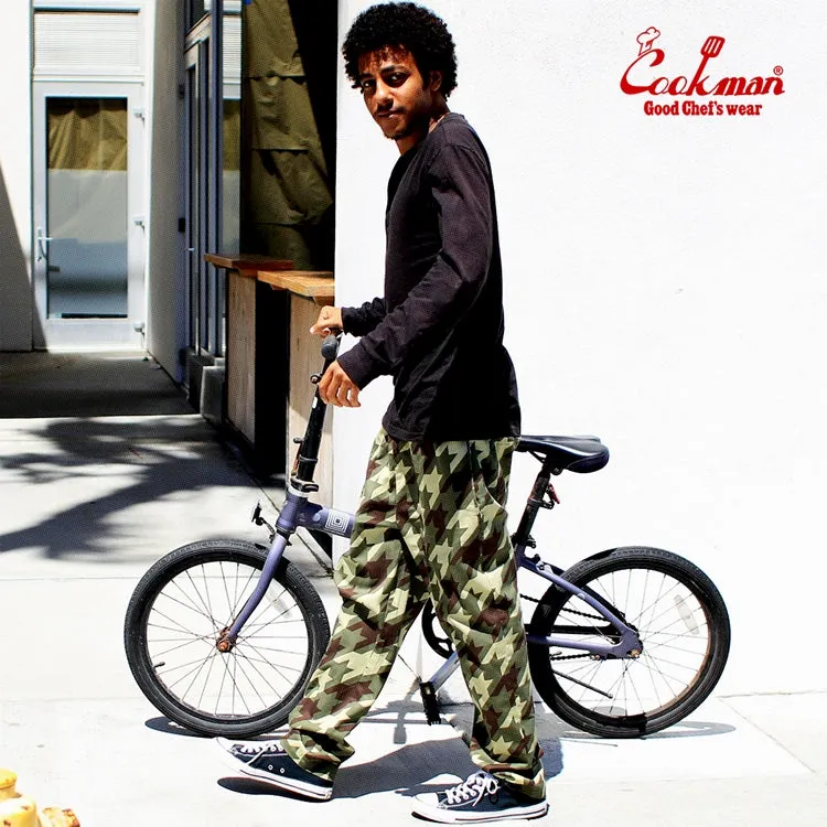 Cookman Chef Pants - Chidori Camo : Green