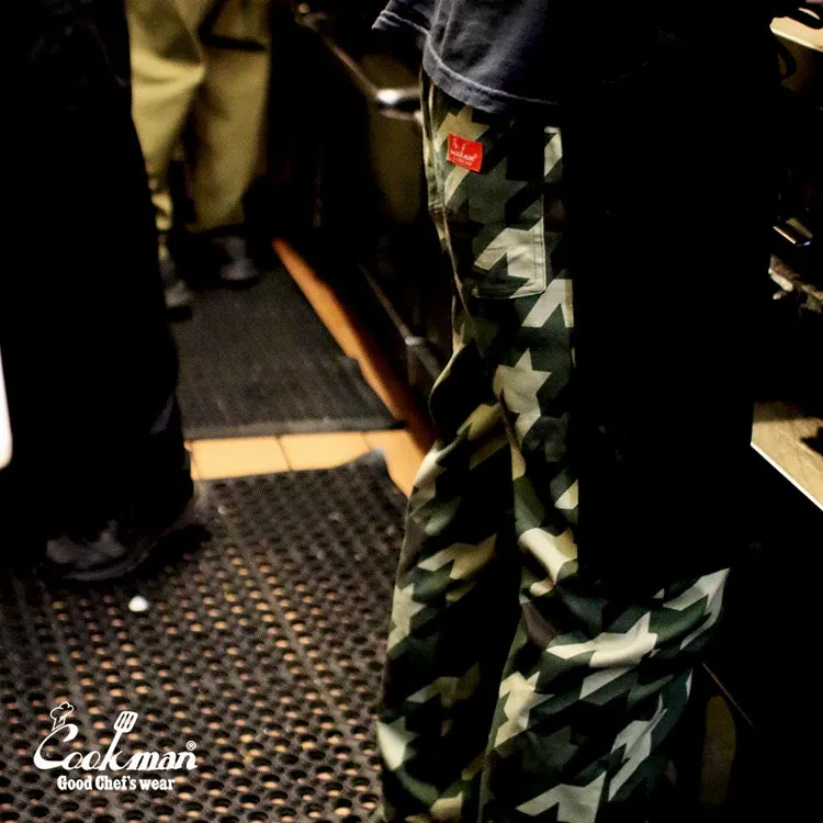 Cookman Chef Pants - Chidori Camo : Green