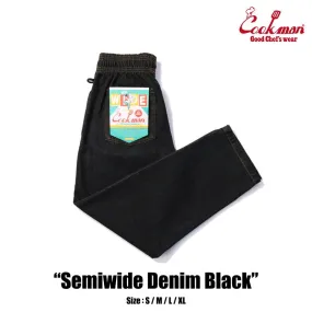 Cookman Chef Pants Semiwide- Denim : Black