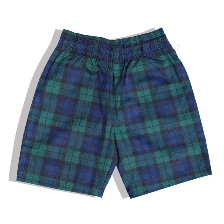 Cookman Chef Short Pants - Black Watch Plaid