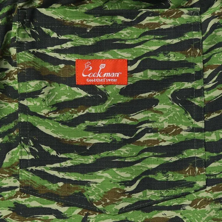 Cookman Chef Short Pants - Ripstop : Tiger Camo Green