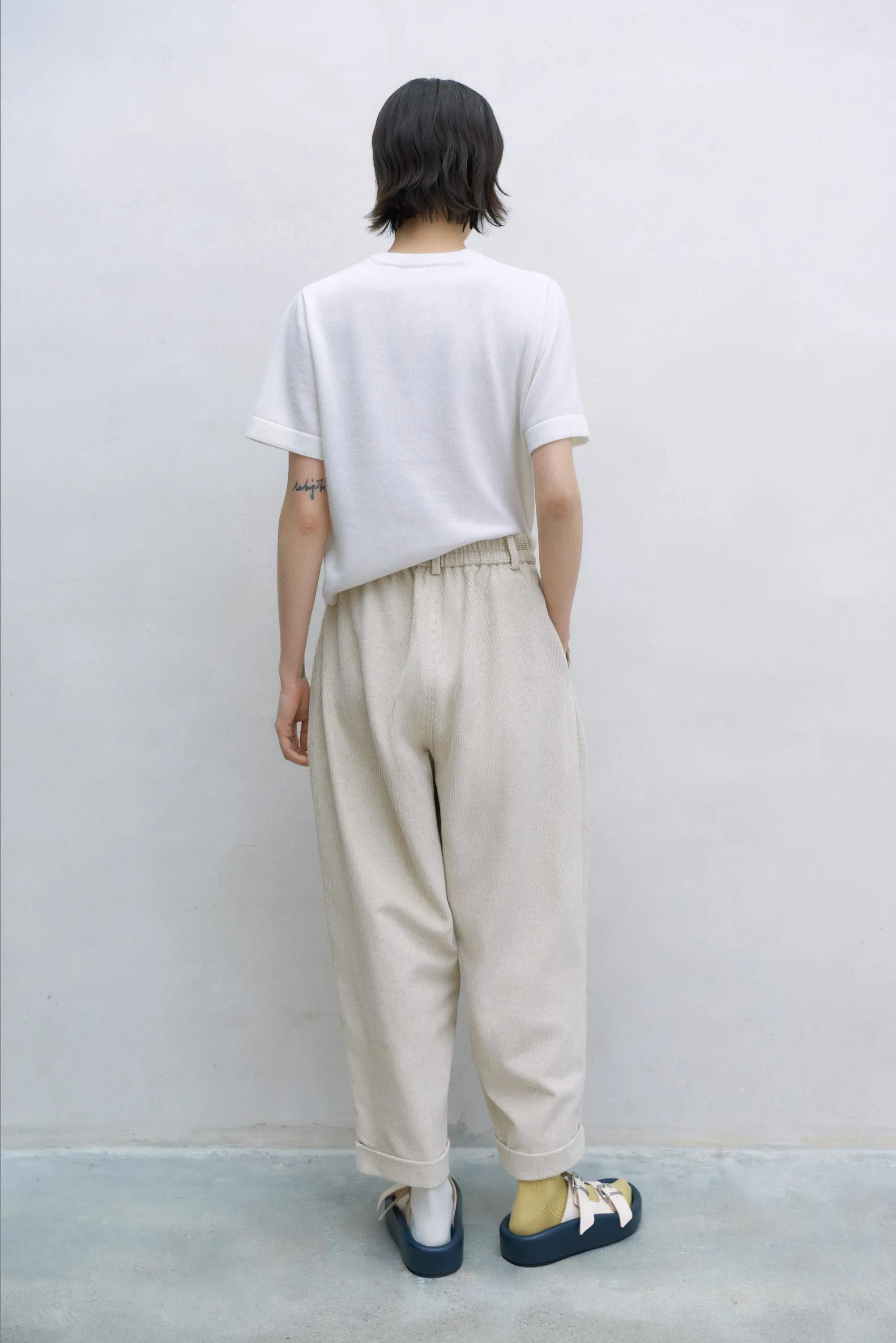 Cordera - Corduroy Carrot Pants