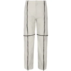 Crushed Nylon Detachable Zip Pants (Sage)