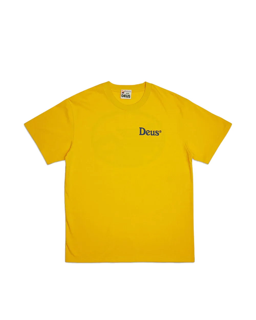 DEUS EX MACHINA T-SHIRT SLOW BURN FREESIA YELLOW