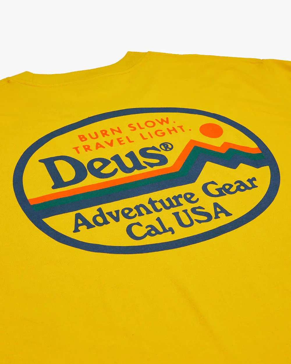 DEUS EX MACHINA T-SHIRT SLOW BURN FREESIA YELLOW