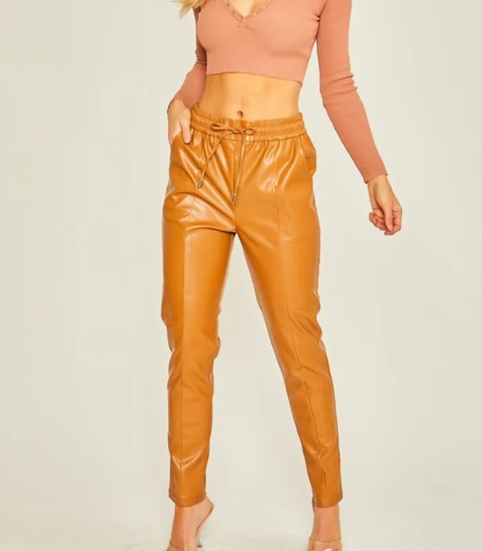 Faux Leather Pants