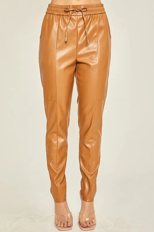 Faux Leather Pants