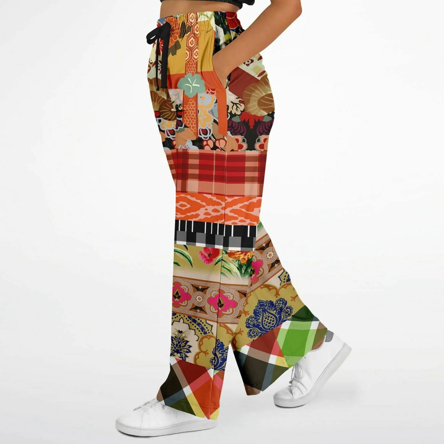 Flowers of Solvang Eco-Poly Stretchy Phat Bellbottoms