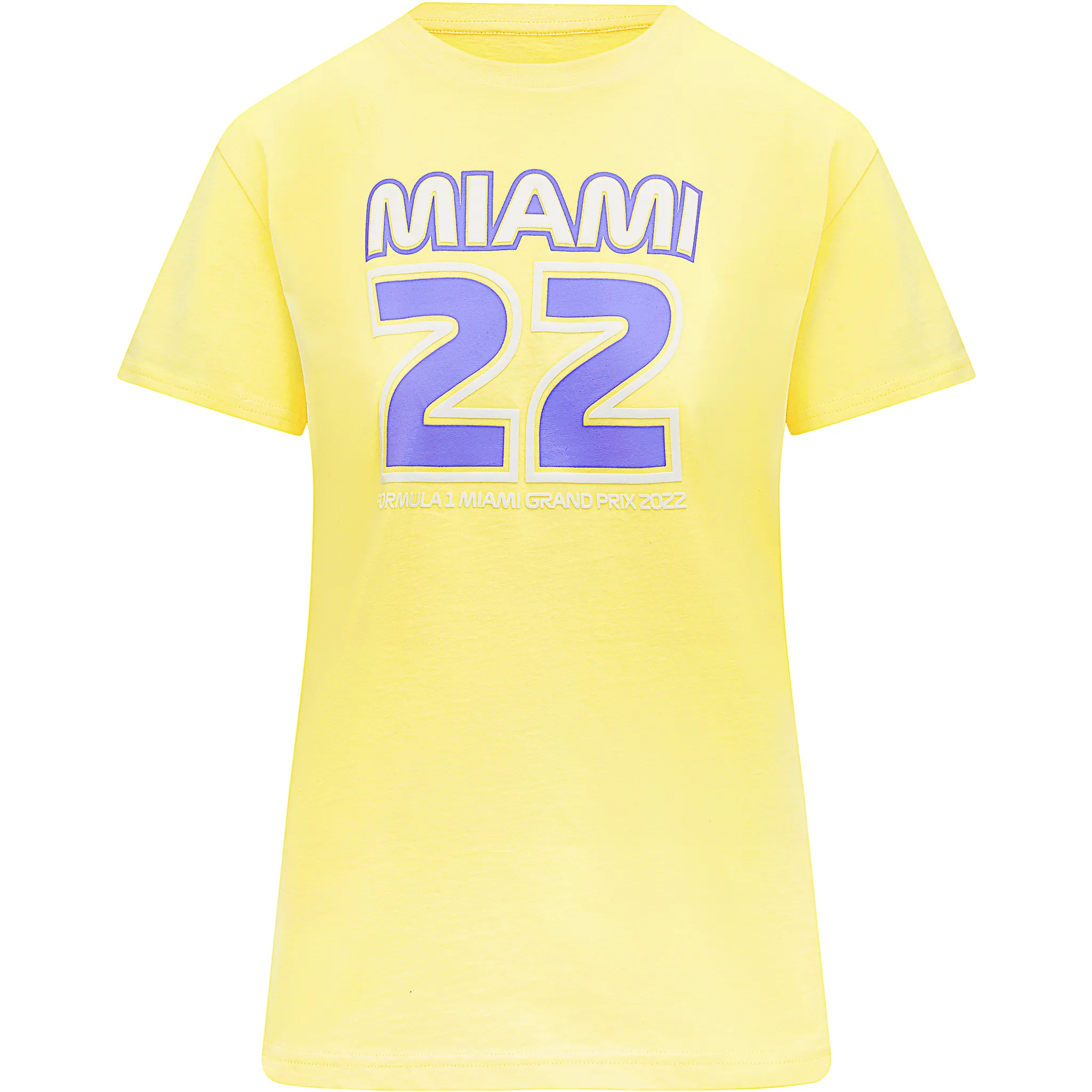 Formula 1 Tech Collection F1 Miami GP Women's Pastel T-Shirt- Pink/Yellow