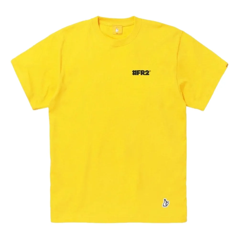 #FR2 ROUND LOGO T-SHIRT-YELLOW