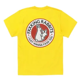 #FR2 ROUND LOGO T-SHIRT-YELLOW