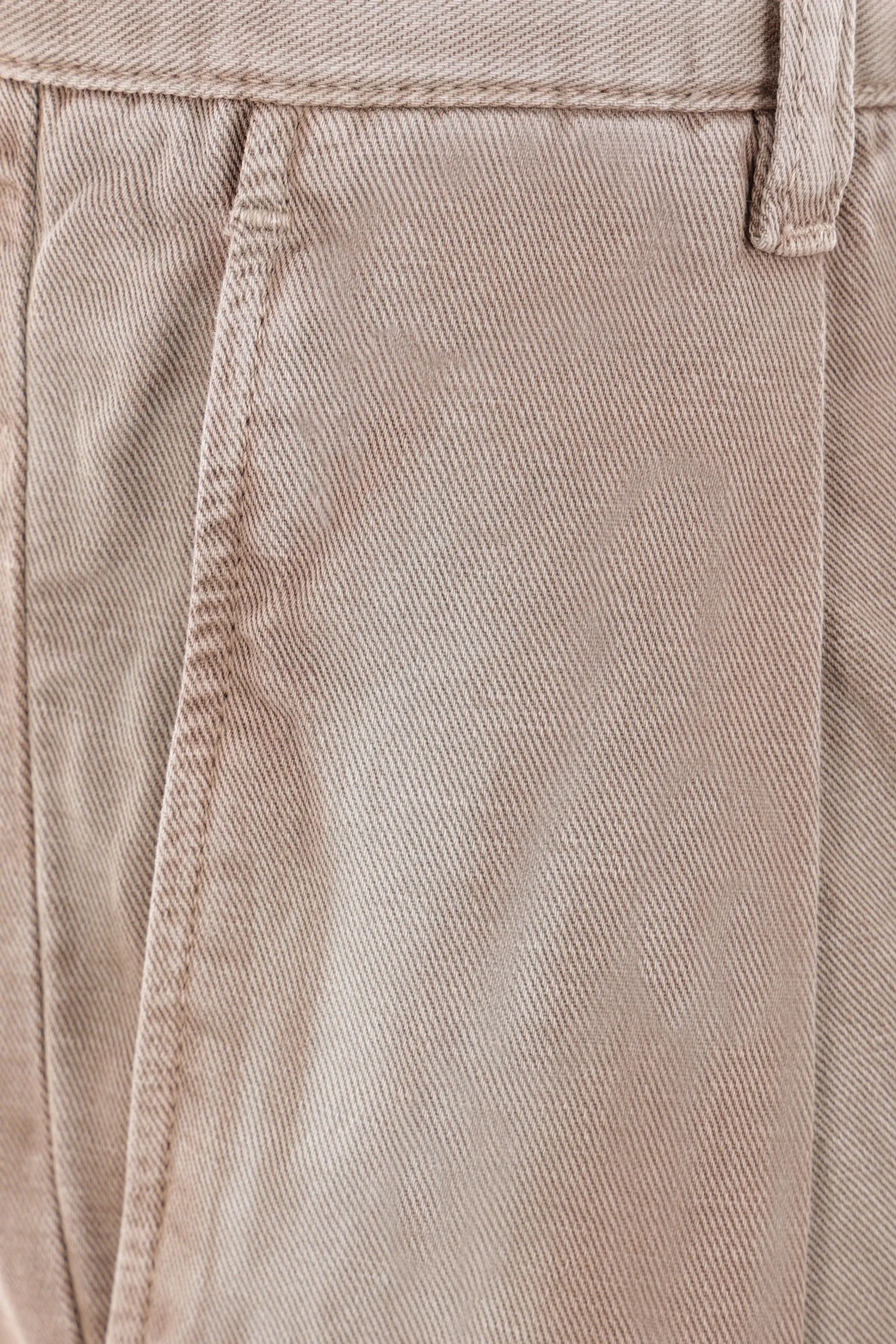 Fraser Pleated cotton and linen chino pants