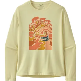 Girl's Patagonia | Capline Cool Daily T-shirt | Isla Yellow