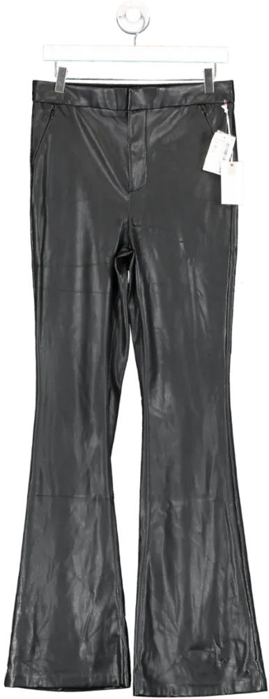 Good American Black Good Boy Faux Leather Pants W29