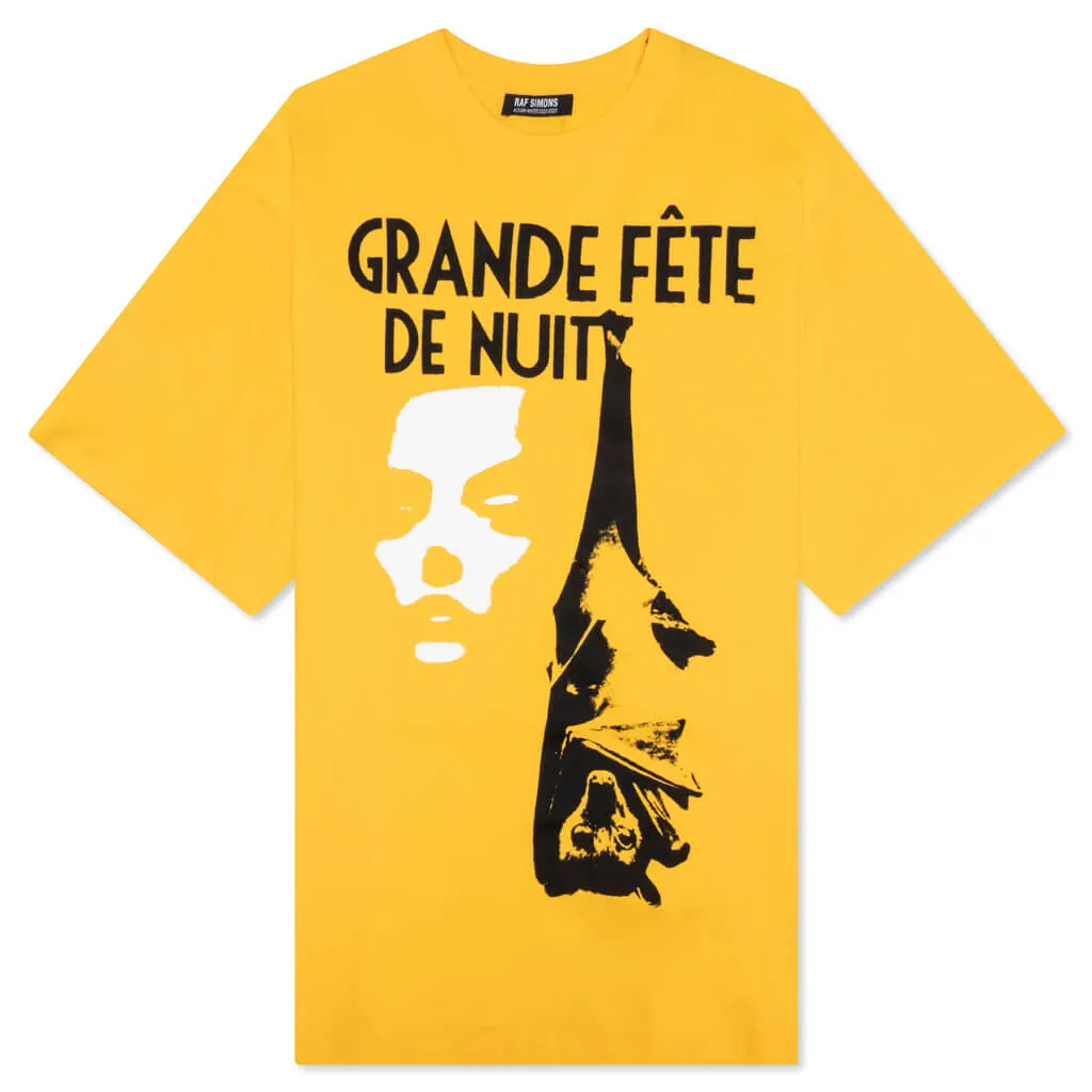 Grand Fete de Nuit Oversized T-Shirt - Yellow