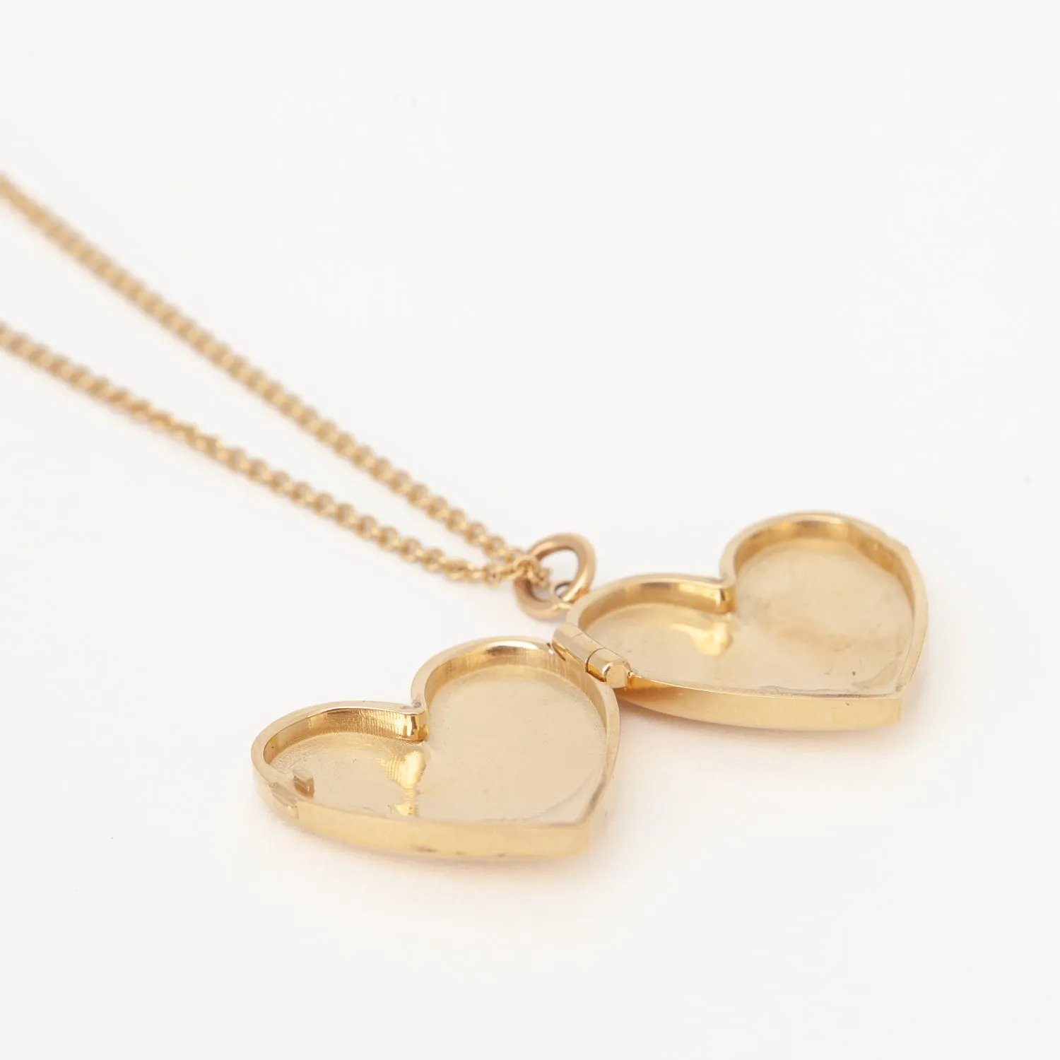 Heart Locket Long Chain Necklace