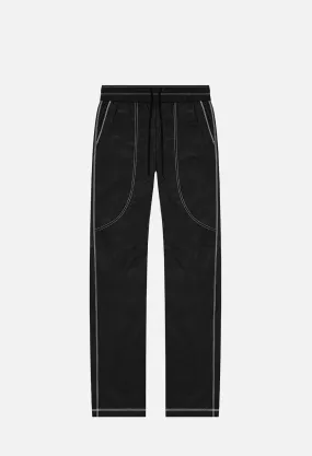 High Shrunk Nylon Himalayan Pants / Black X Yellow