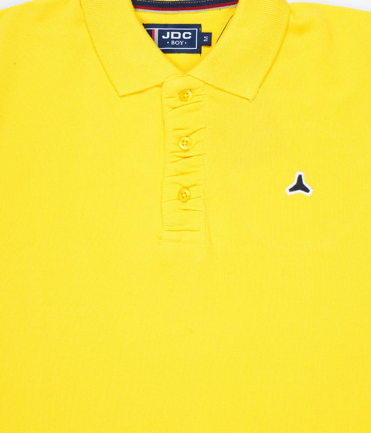 JDC Boy's Yellow Solid T-Shirt