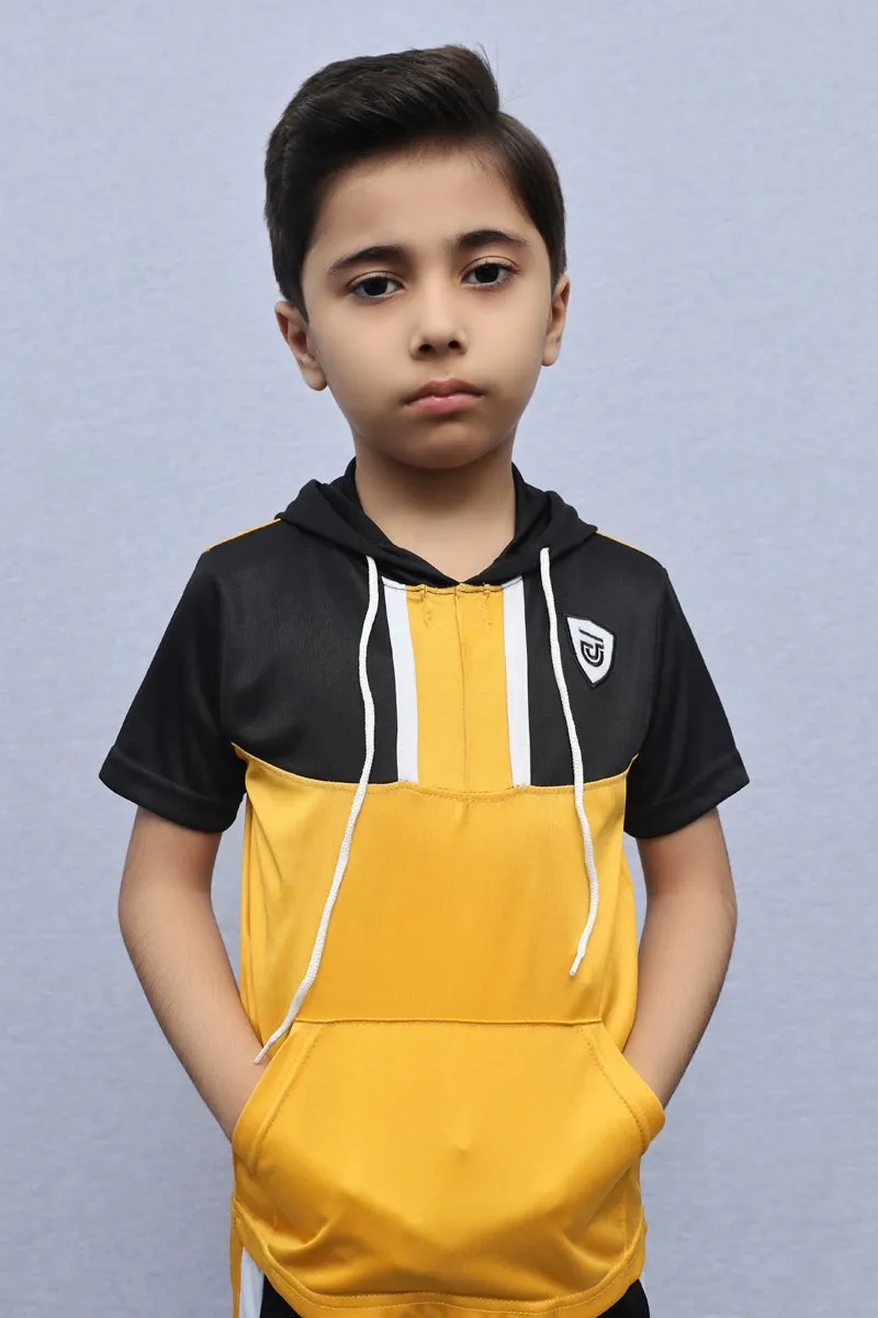 Kids Collared Polo Shirt Yellow