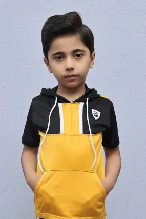 Kids Collared Polo Shirt Yellow