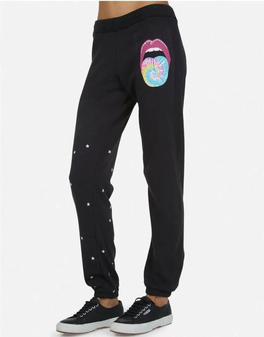 Lauren Moshi Gia Tie Dye Tongue Jogger Pants