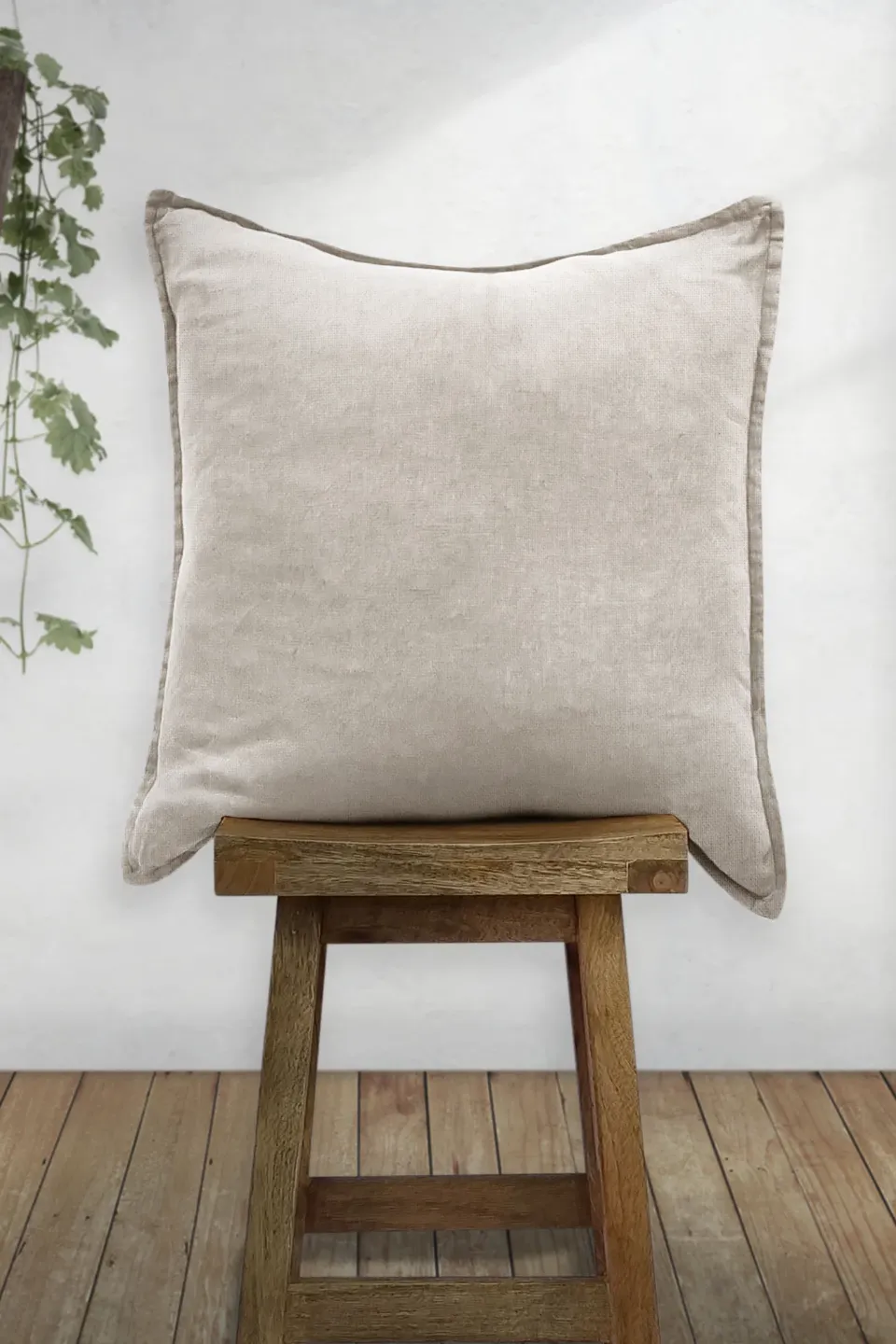 Linen Cushion, Stone