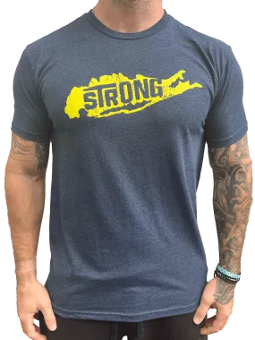 Long Island Strong (Navy & Yellow) T Shirt