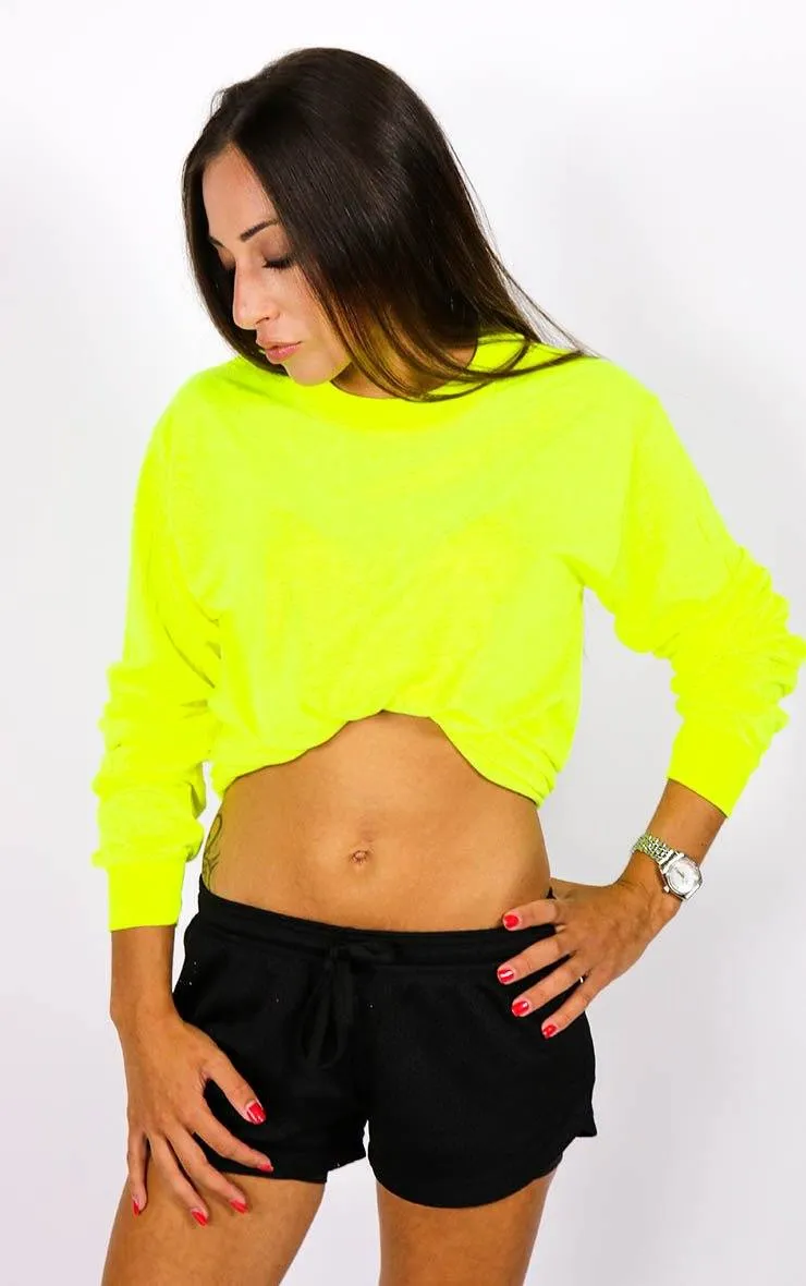 Longsleeve Neon Yellow Festival T-Shirt