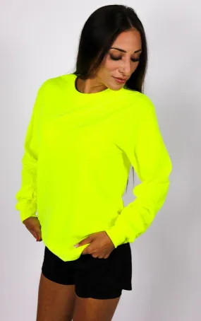 Longsleeve Neon Yellow Festival T-Shirt