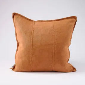 Luca Linen Cushion - Nutmeg  (50 x 50cm)